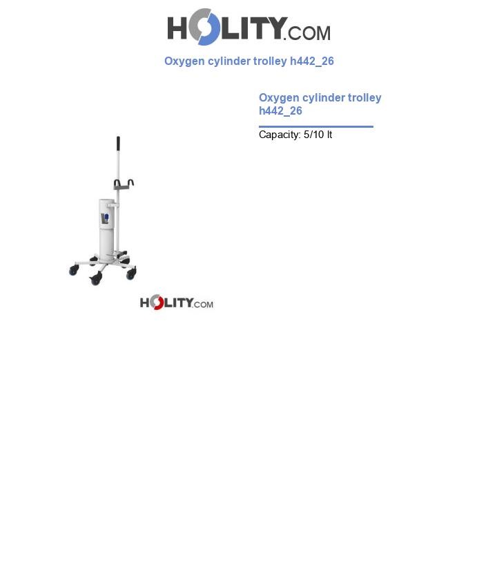 Oxygen cylinder trolley h442_26