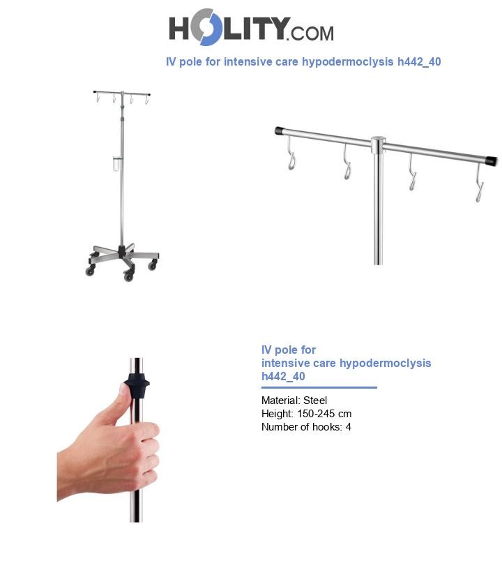 IV pole for intensive care hypodermoclysis h442_40
