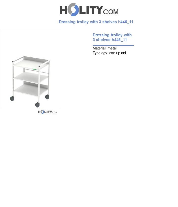 Dressing trolley with 3 shelves h446_11