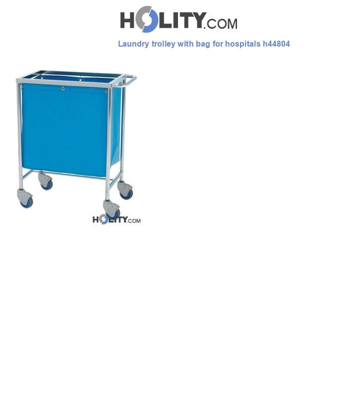 Laundry trolley with bag for hospitals h44804