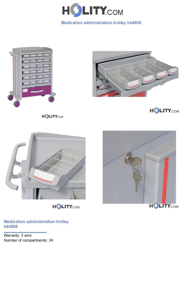 Medication administration trolley h44808