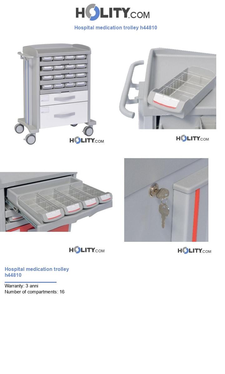 Hospital medication trolley h44810