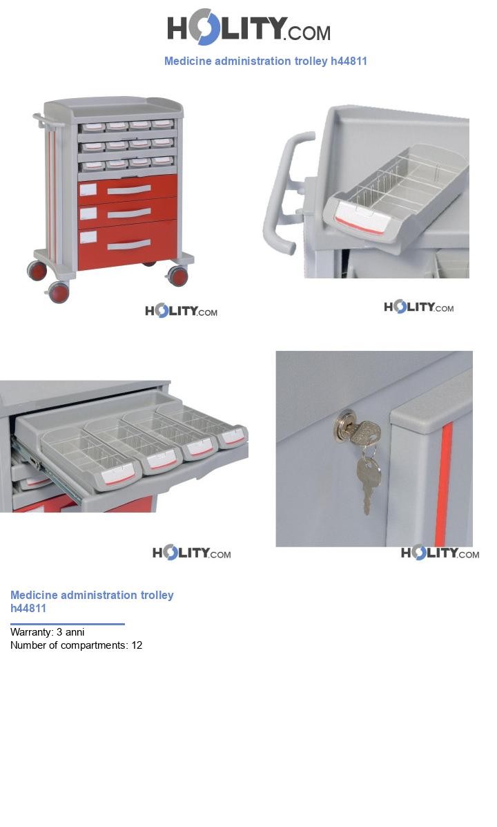 Medicine administration trolley h44811