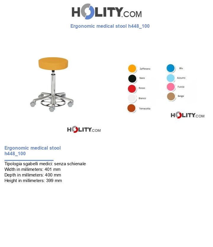Ergonomic medical stool h448_100