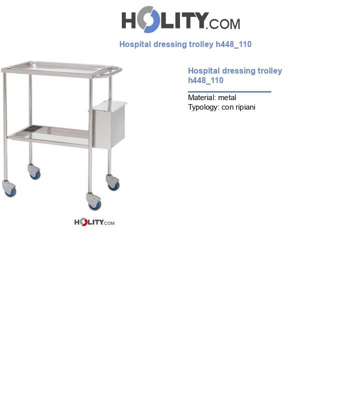 Hospital dressing trolley h448_110