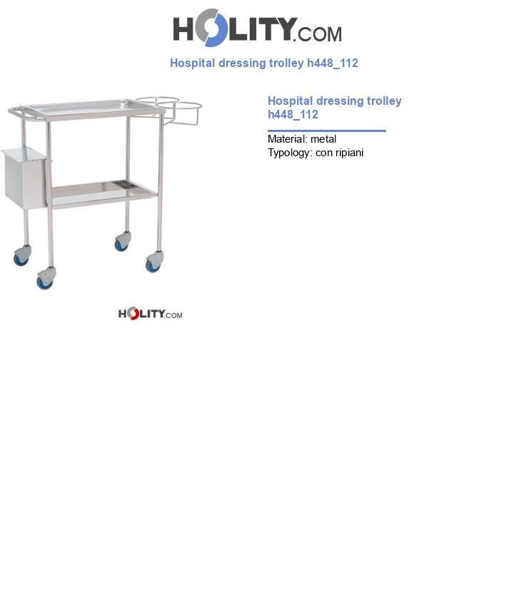 Hospital dressing trolley h448_112