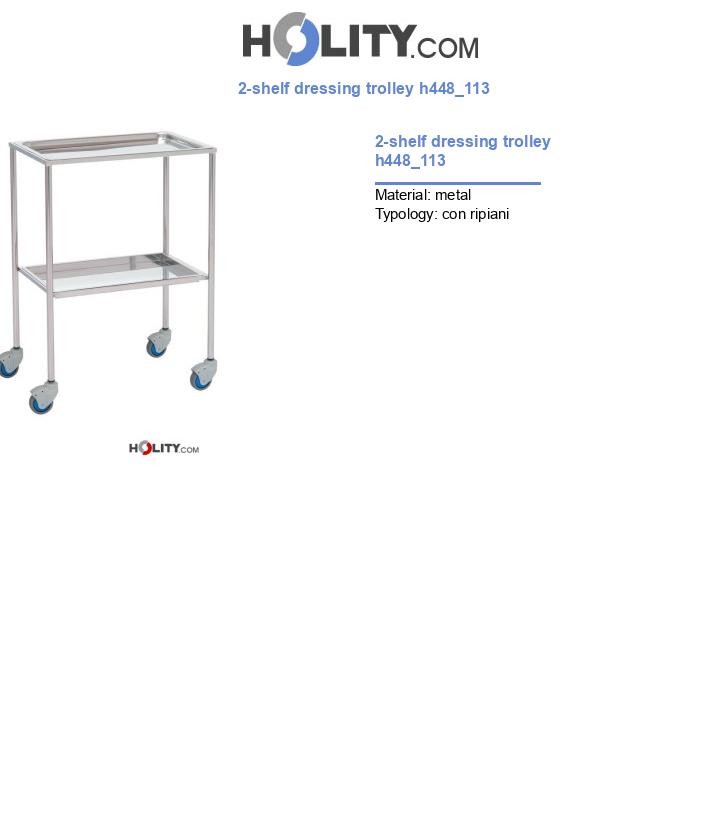 2-shelf dressing trolley h448_113