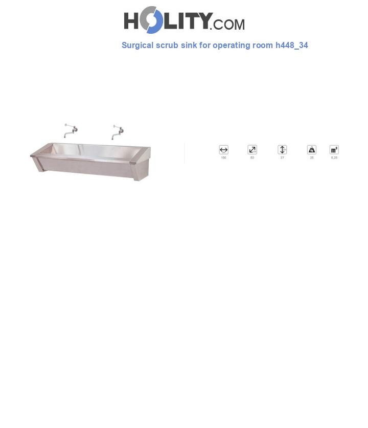 Surgical scrub sink for operating room h448_34