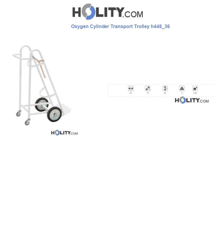 Oxygen Cylinder Transport Trolley h448_36