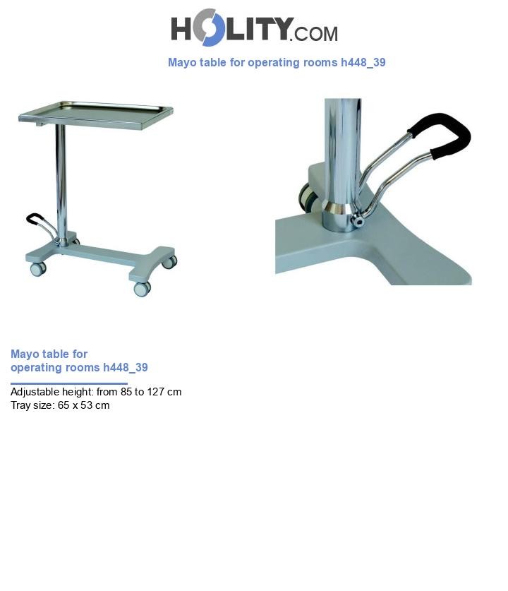 Mayo table for operating rooms h448_39