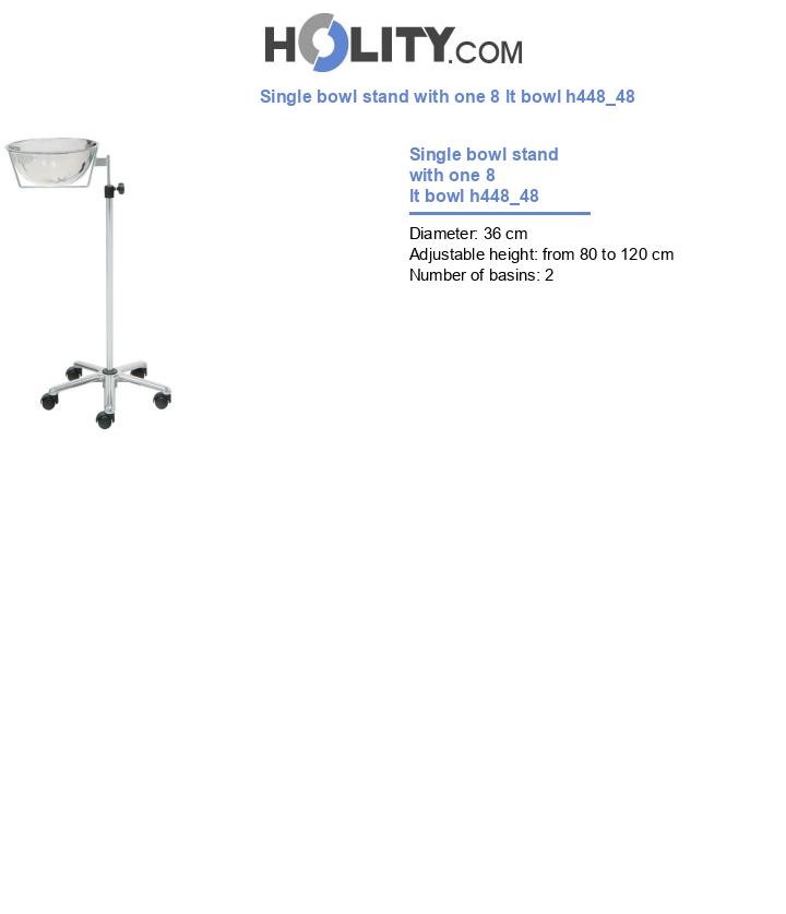 Single bowl stand with one 8 lt bowl h448_48