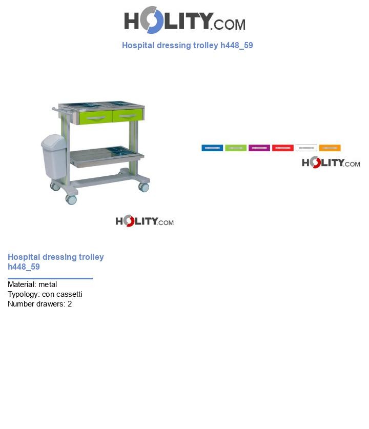 Hospital dressing trolley h448_59