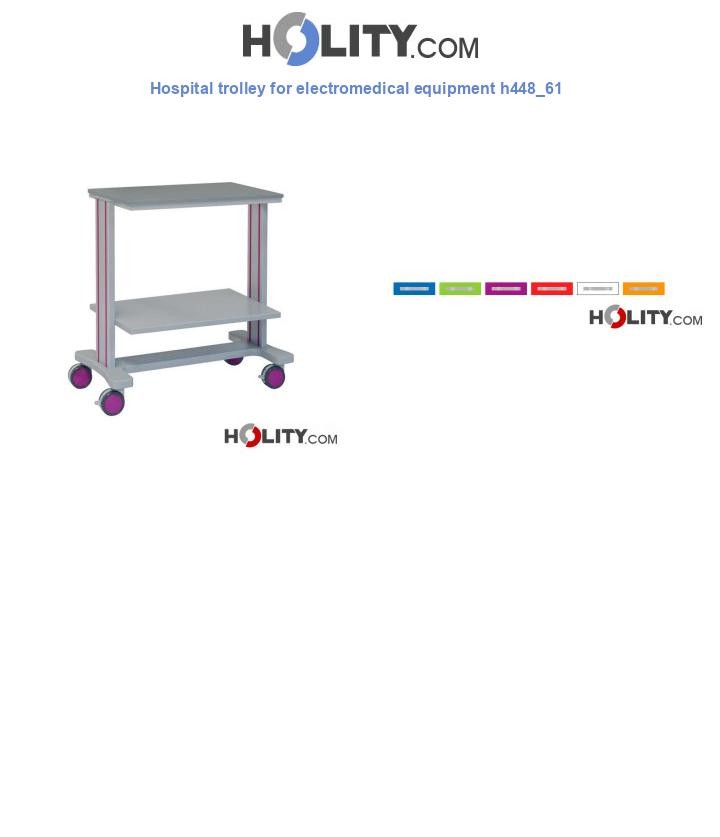 Hospital trolley for electromedical equipment h448_61
