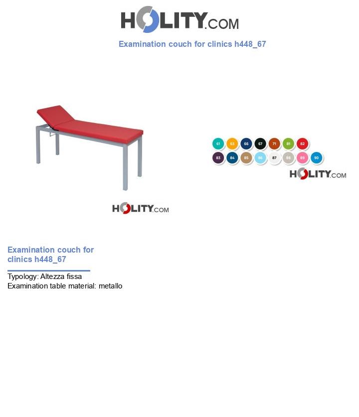 Examination couch for clinics h448_67