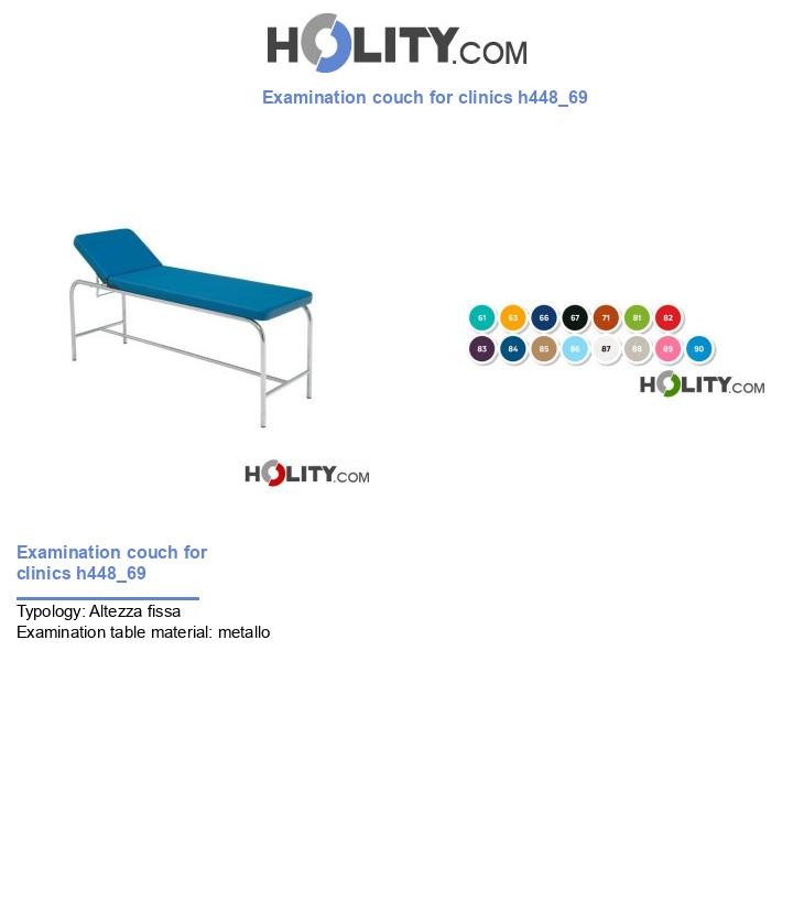 Examination couch for clinics h448_69