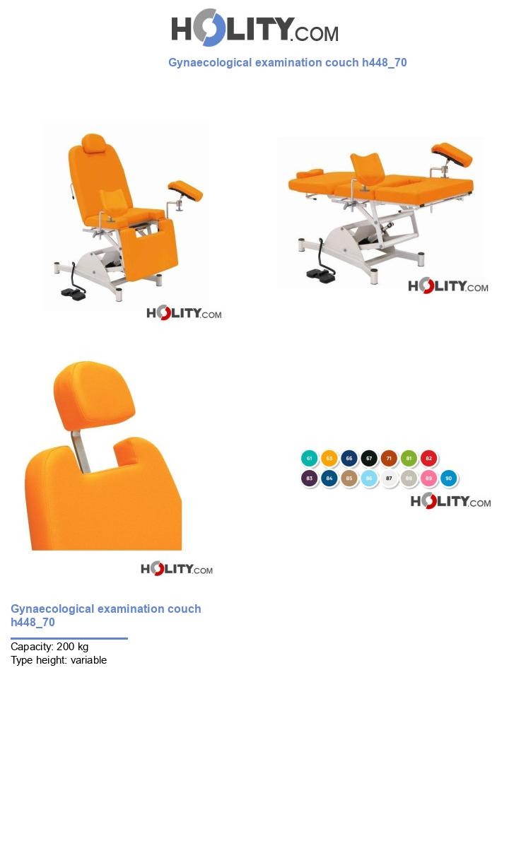 Gynaecological examination couch h448_70