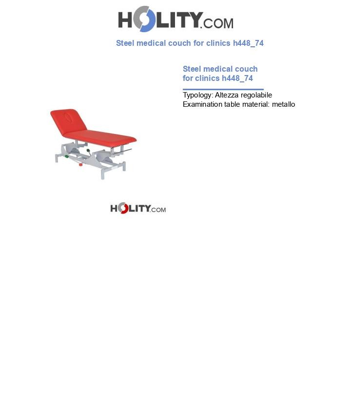 Steel medical couch for clinics h448_74