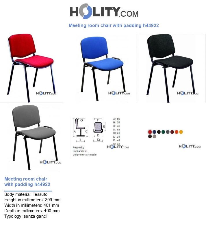 Meeting room chair with padding h44922