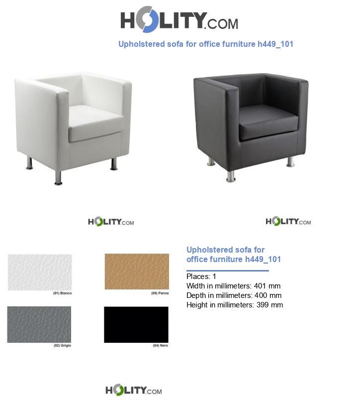 Upholstered sofa for office furniture h449_101