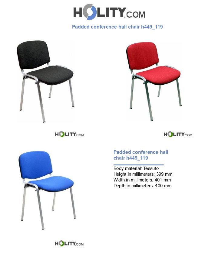 Padded conference hall chair h449_119