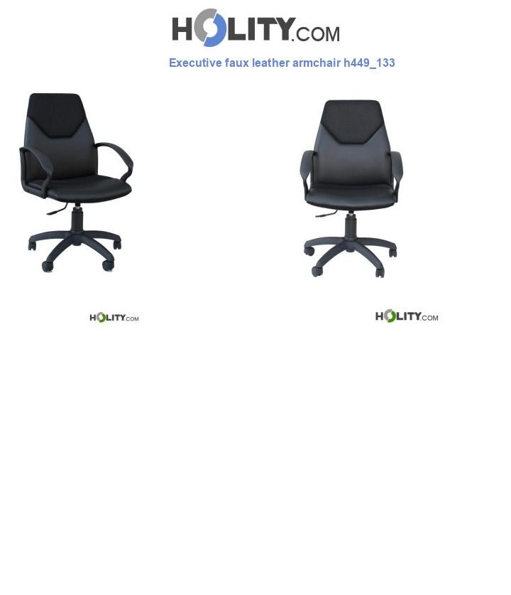 Executive faux leather armchair h449_133