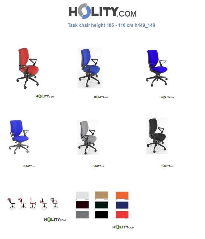 Task chair height 105 - 116 cm h449_148