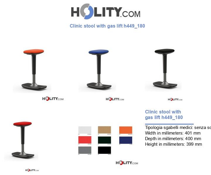 Clinic stool with gas lift h449_180