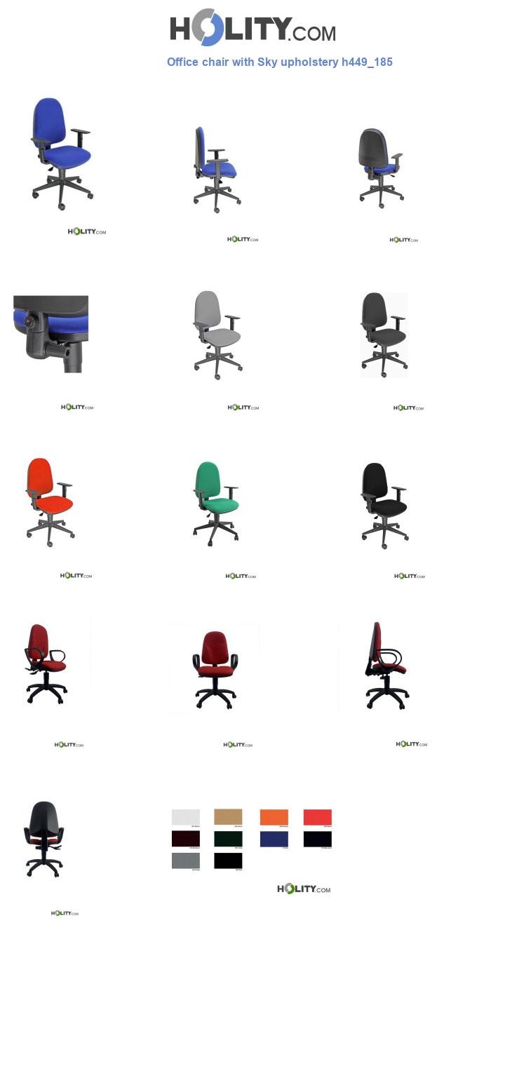 Office chair with Sky upholstery h449_185