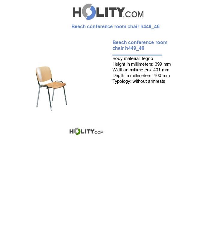 Beech conference room chair h449_46