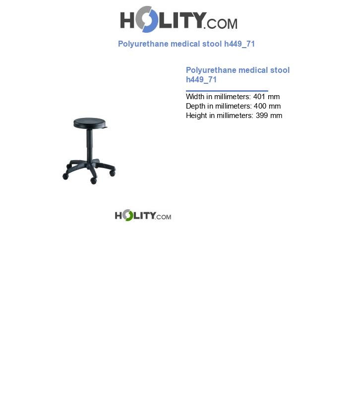 Polyurethane medical stool h449_71