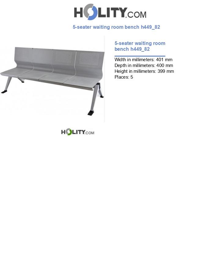 5-seater waiting room bench h449_82