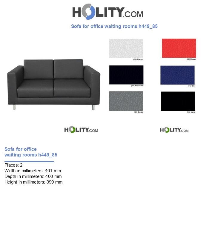 Sofa for office waiting rooms h449_85