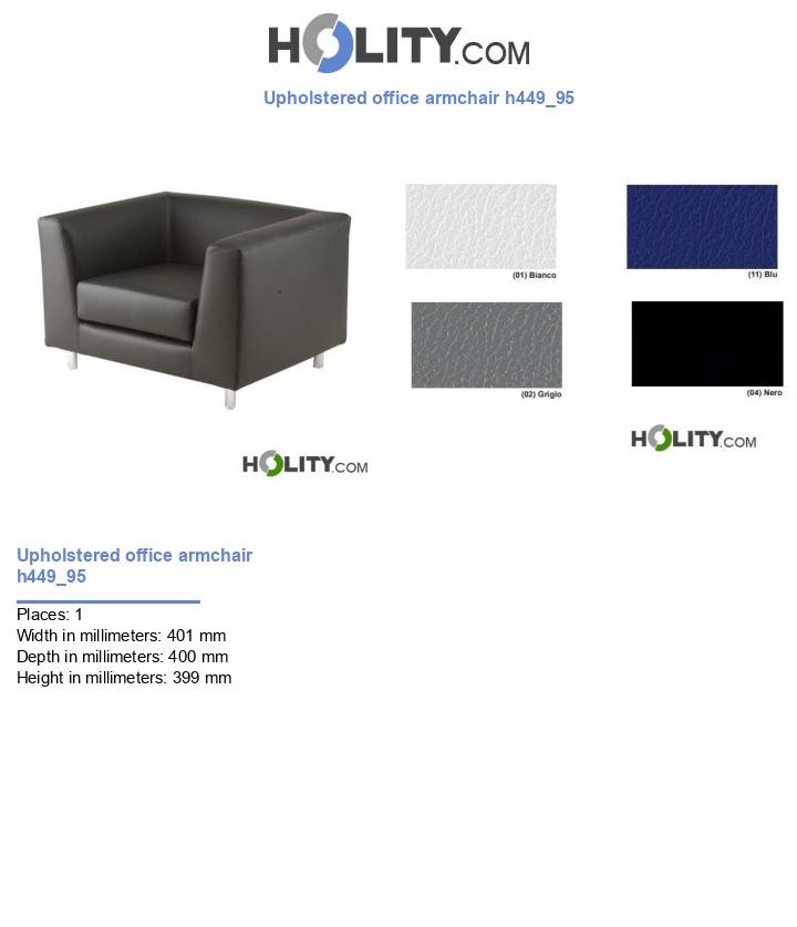 Upholstered office armchair h449_95