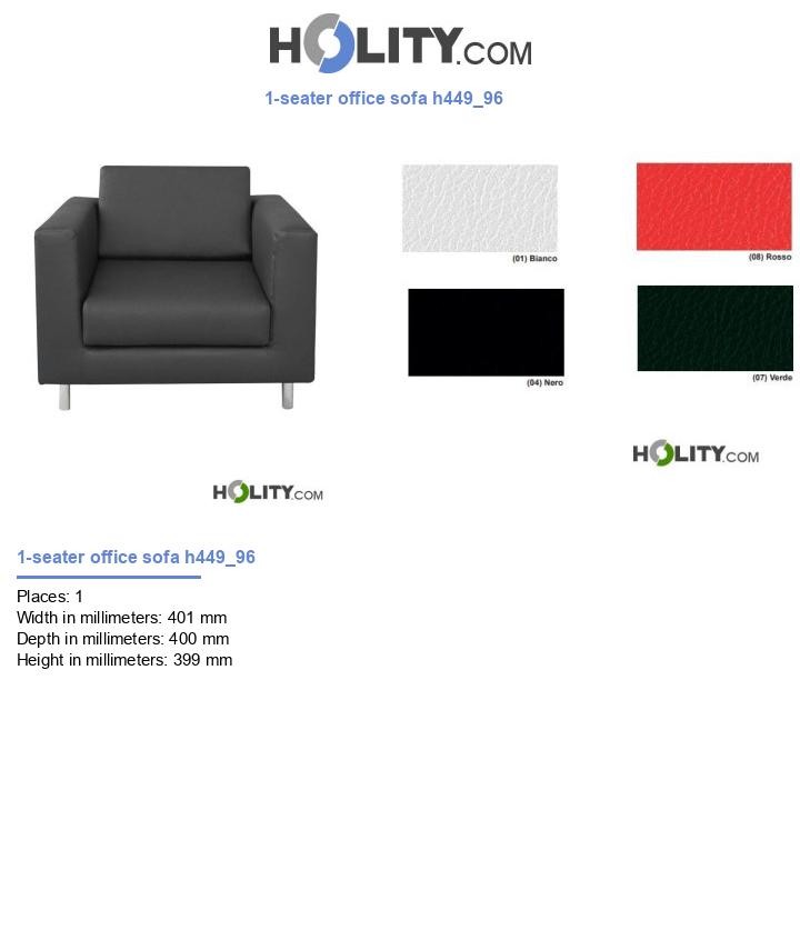 1-seater office sofa h449_96