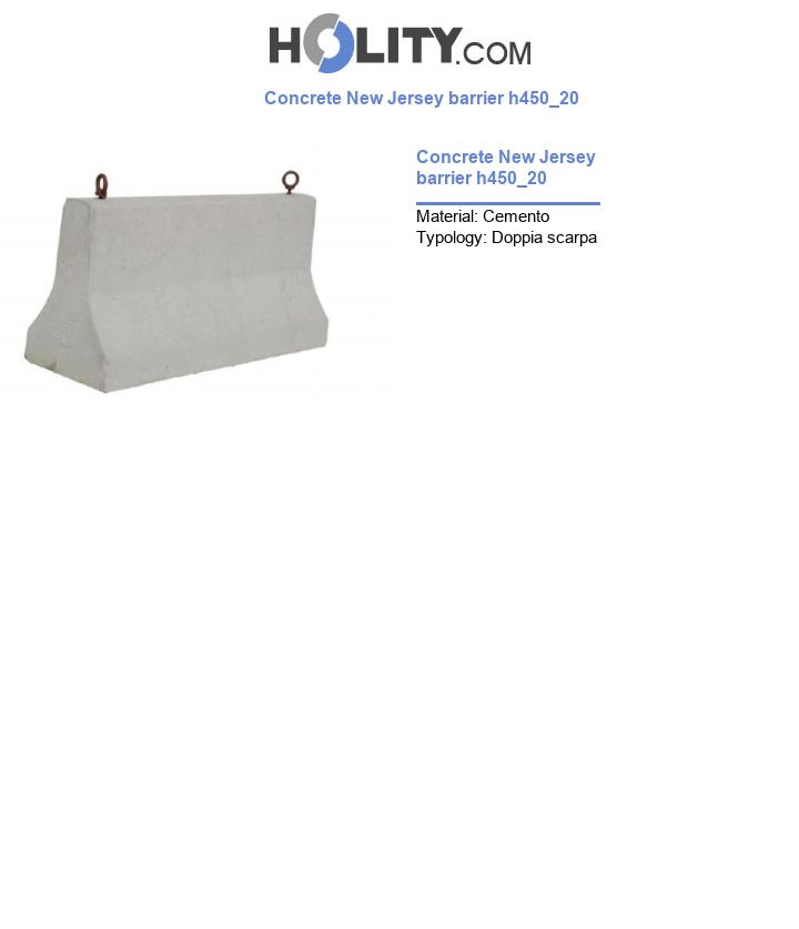 Concrete New Jersey barrier h450_20