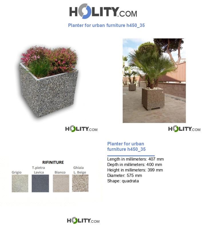 Planter for urban furniture h450_35