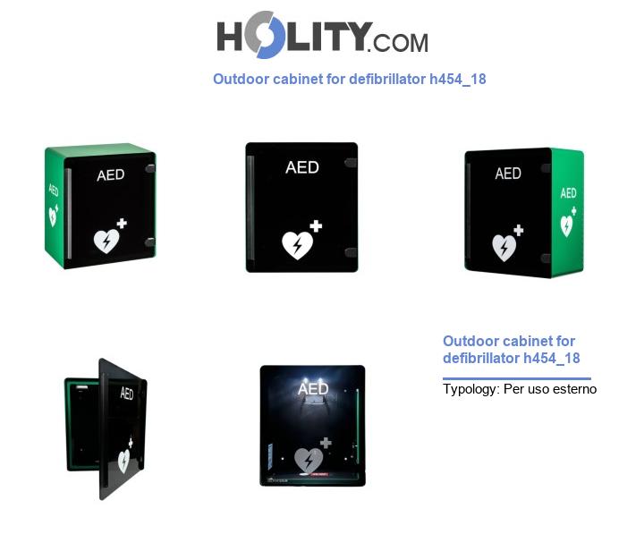 Outdoor cabinet for defibrillator h454_18