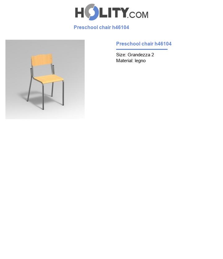 Preschool chair h46104