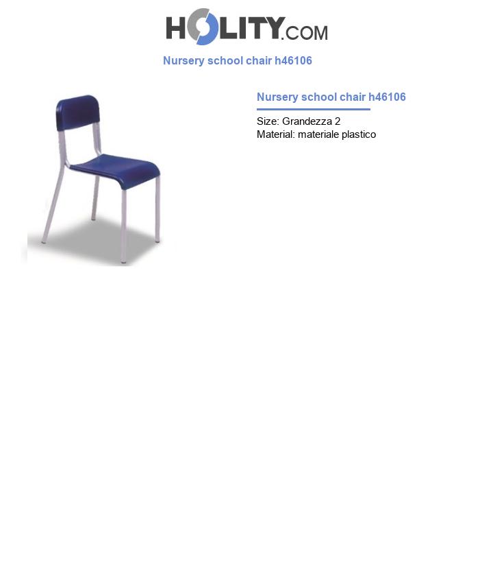 Nursery school chair h46106