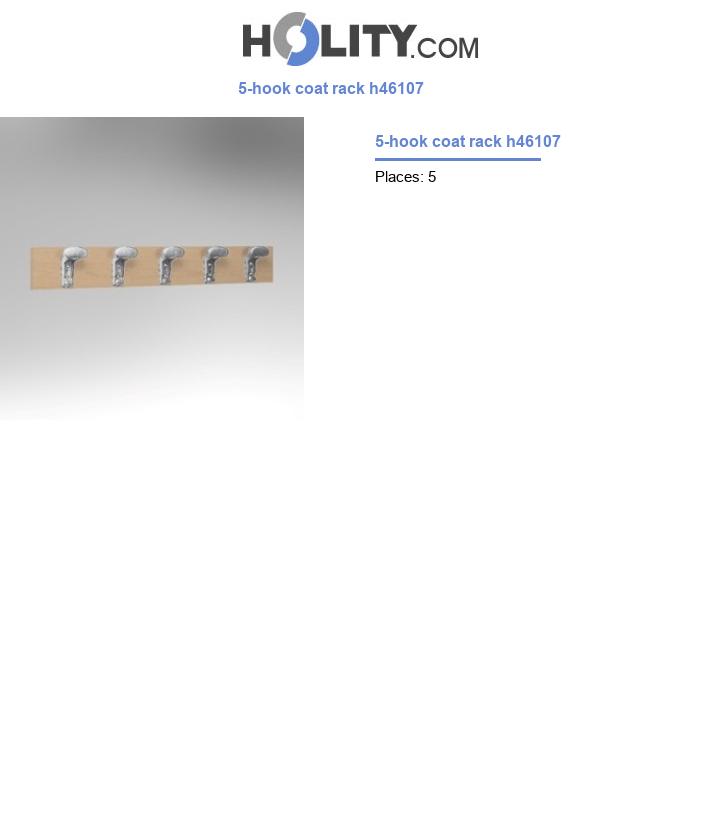 5-hook coat rack h46107