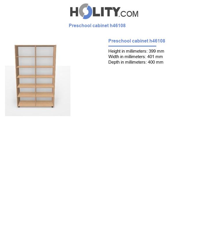 Preschool cabinet h46108