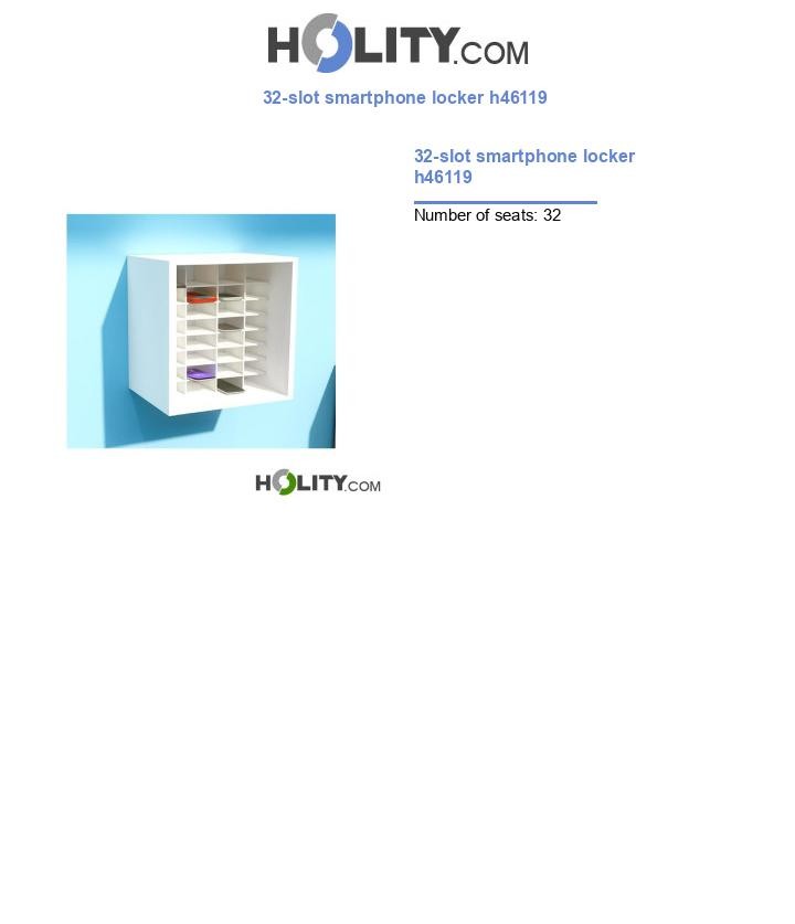 32-slot smartphone locker h46119