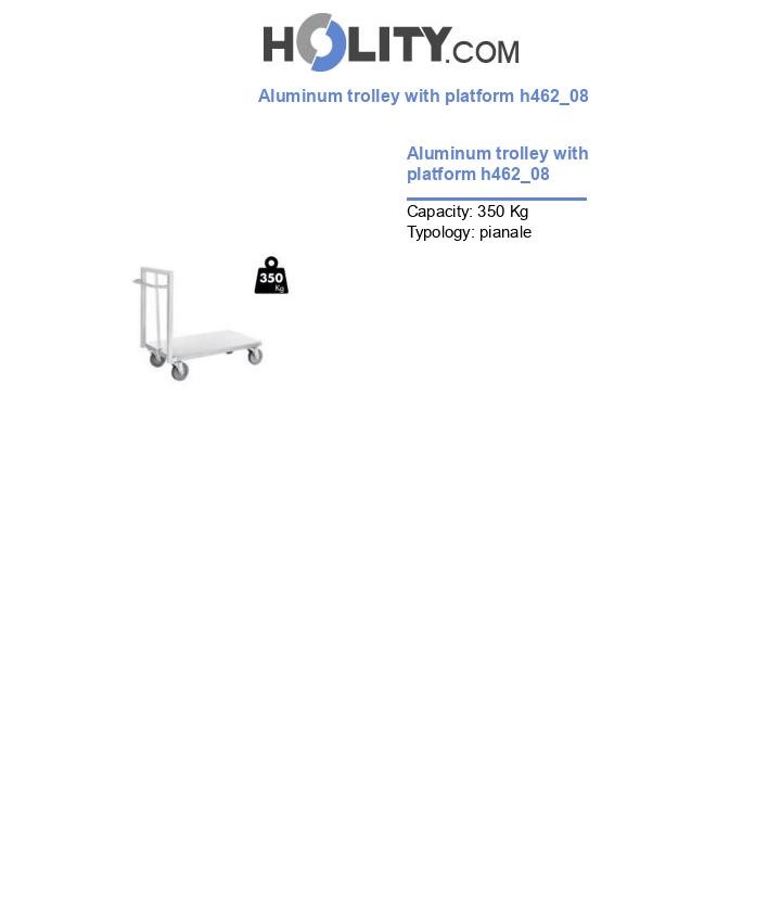 Aluminum trolley with platform h462_08
