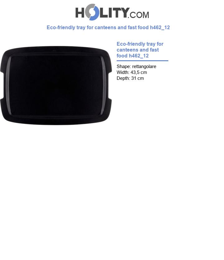 Eco-friendly tray for canteens and fast food h462_12