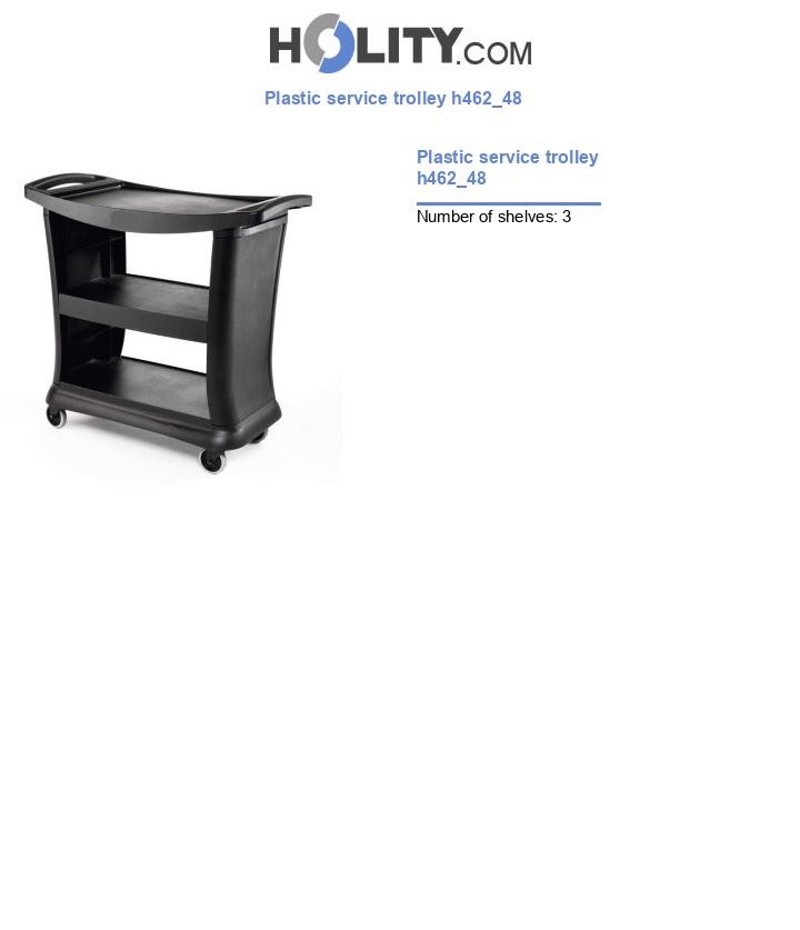 Plastic service trolley h462_48