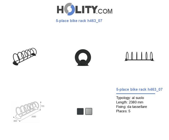 5-place bike rack h463_07