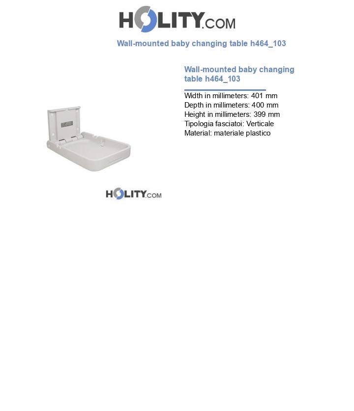 Wall-mounted baby changing table h464_103