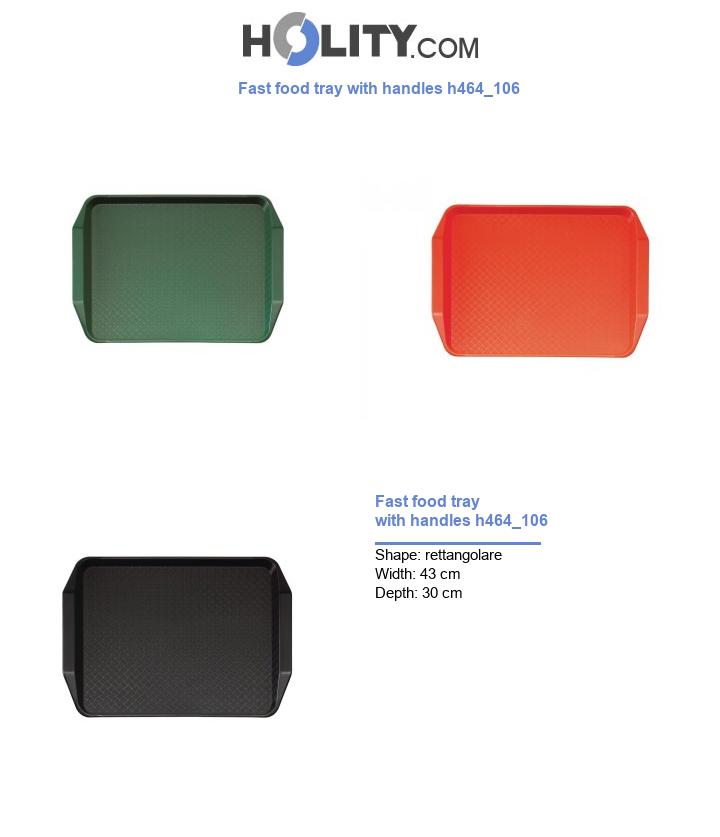 Fast food tray with handles h464_106