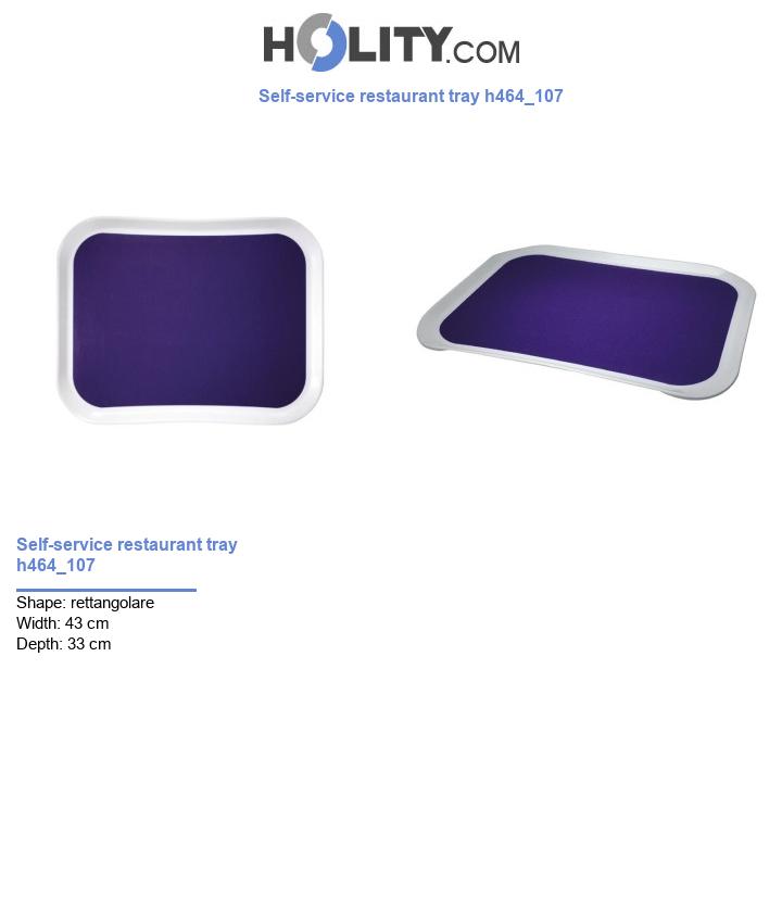 Self-service restaurant tray h464_107
