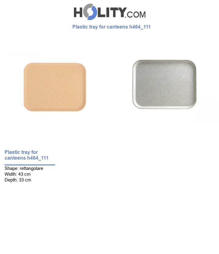 Plastic tray for canteens h464_111
